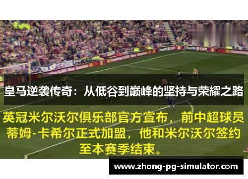皇马逆袭传奇：从低谷到巅峰的坚持与荣耀之路